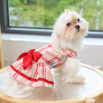 Laifug Red Check Cotton Dog Dress - LaiFug