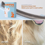 Laifug Dog Dehairing Comb, Grooming Hair Removal Brush - LaiFug