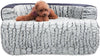 Laifug Pet Couch Protector Plush Dog Mat With Soft Neck Bolste - LaiFug