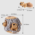 Laifug Hidden Squirrel Plush Dog Toy - LaiFug